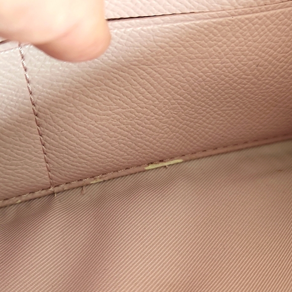 Gorgeous Coach Pale Pink Gathered Soft Leather Long Wallet 🩷 - Picture 10 of 16